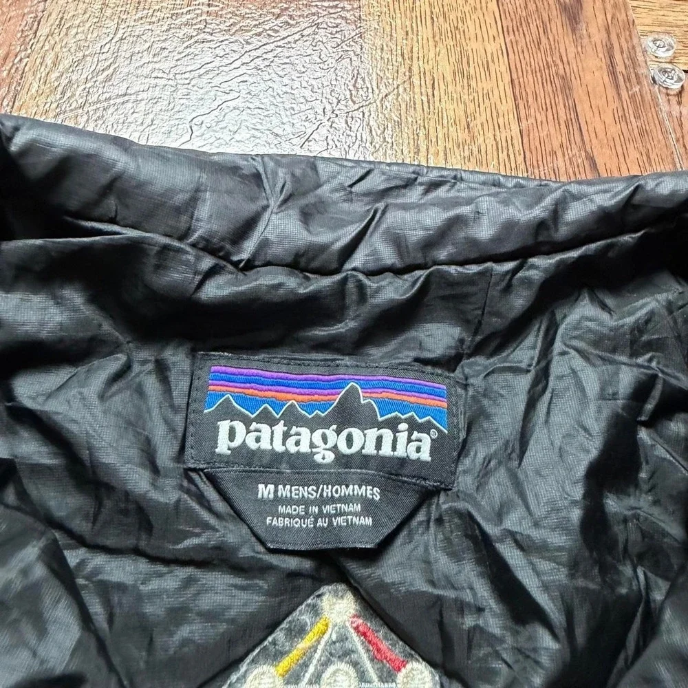 Patagonia Men's Black Nano Puff Insulated Prima Jacket Embroidery Medium